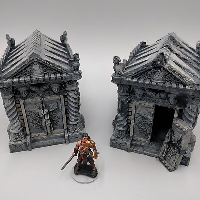 Tomb Ruined and Intact  28mm gaming