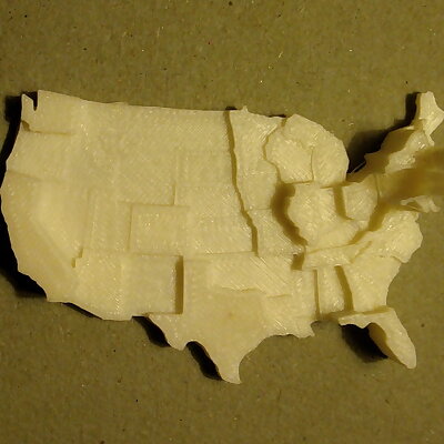 Contiguous United States Prism Map