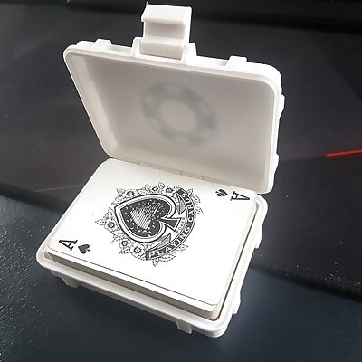 Rugged box for poker game card