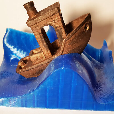 Wave stand for the 3DBenchy  The jolly 3D printing torturetest