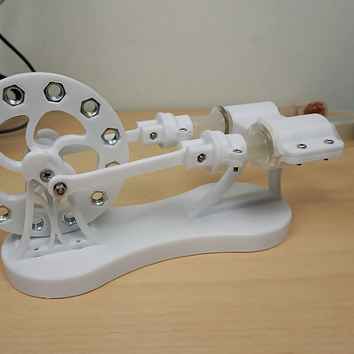 3D Printed Stirling Engine Type Alpha
