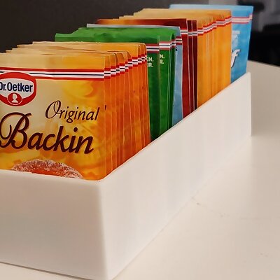 Customizable Box for Baking powder  Soda etc  Anpassbare Backpulver Box
