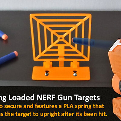 Spring Loaded Target for NERF Gun Fun!