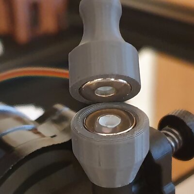 Magnetic Coupling for filament guide to Orbiter extruder