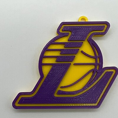 La Lakers Logo and Keychain