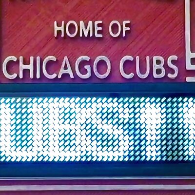 Wrigley Field Marquee Standing Sign