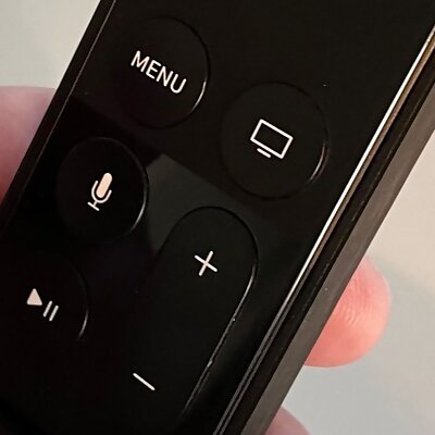 Apple TV remote with AirTag slot