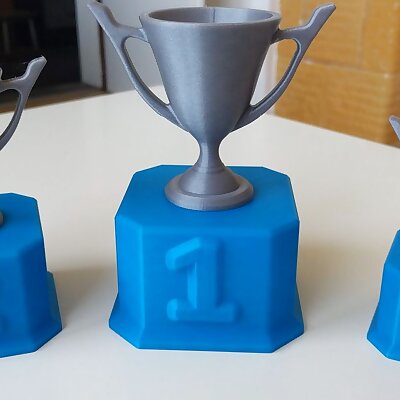 Set of trophies