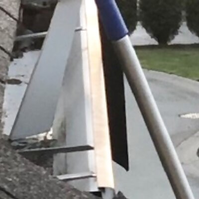 ACME Thread Broom Handle or Extension Pole Mount for Gutters