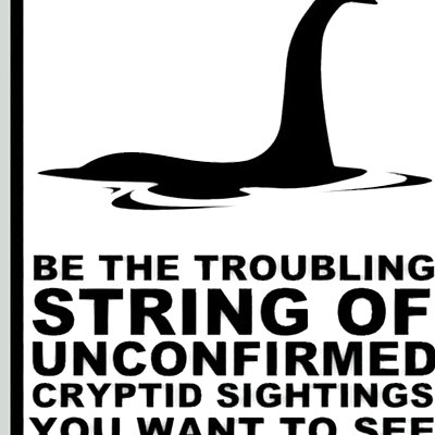 Loch Ness Cryptid sign