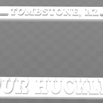 Tombstone Az  Im Your Huckleberry License Plate Frame