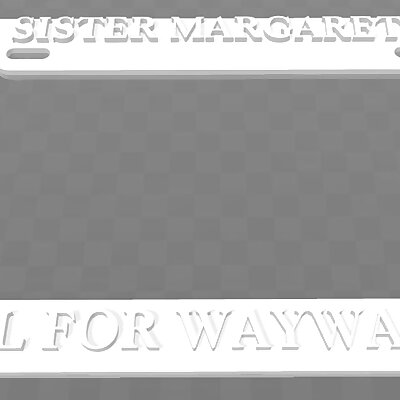 Sister Margarets School For Wayward Girls License Plate Frame Deadpool