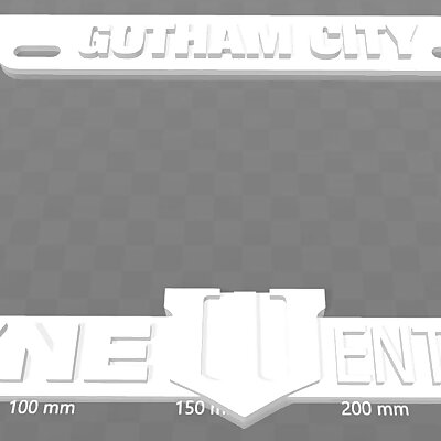 Wayne Enterprises Gotham City License Plate Frame