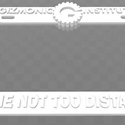 Gizmonic Institute  EST In The Not Too Distant Future License Plate Frame MST3K