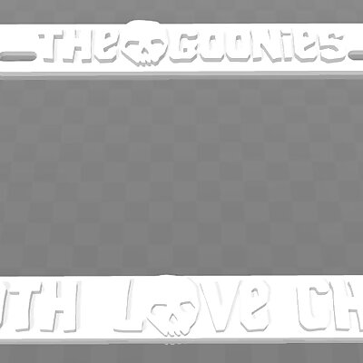 The Goonies  Sloth Love Chunk License Plate Frame