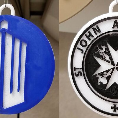 Doctor Who Ornament  St John Ambulance and DW Logo