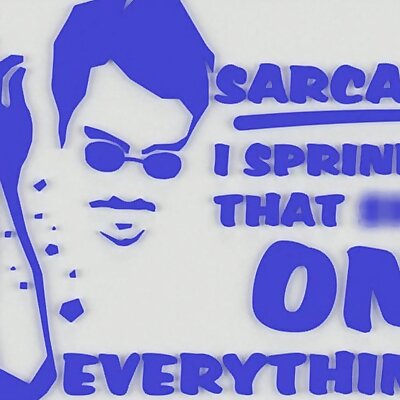 SARCASM I SPRINKLE THAT SH!T ON EVERYTHING SIGN