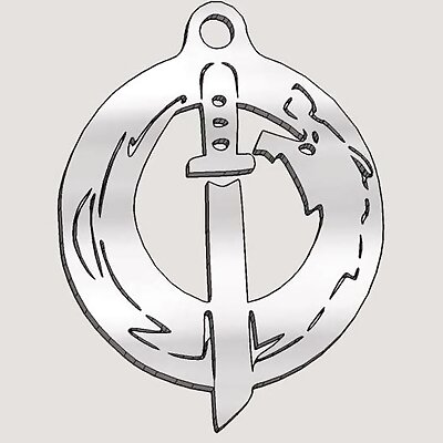 Genji Dragon logo keychain
