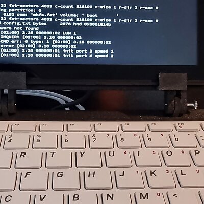 Pi 400 Screen Holder for Waveshare 7 HDMI Display