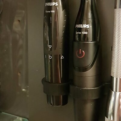 Holder for Philips beard trimmers and a Maglite Mini