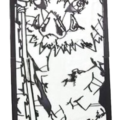 Demon Slayer  Inosuke  Kimetsu no yaiba 2D Wall art Set