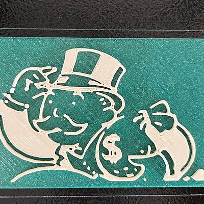 Monopoly  Parker Bros man coaster  magnet set