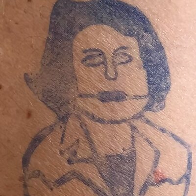 Franco Serrantini magnet  tattoo stamp