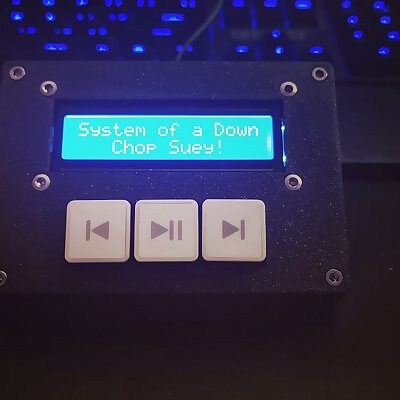Media Panel with LCD Display and printable Keycaps