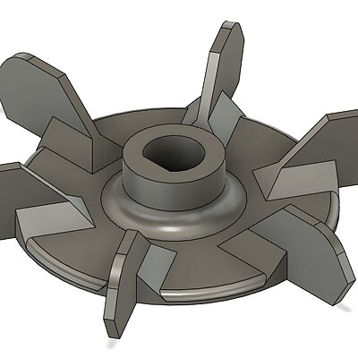 Pool pump fan wheel