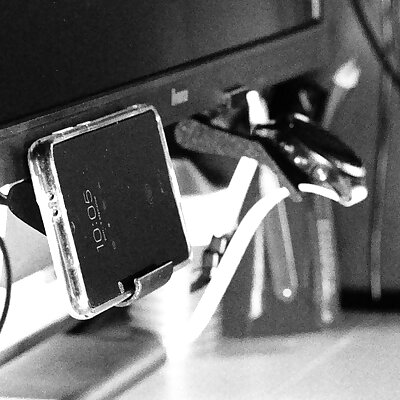 Smartphone holder for IIYAMA monitor