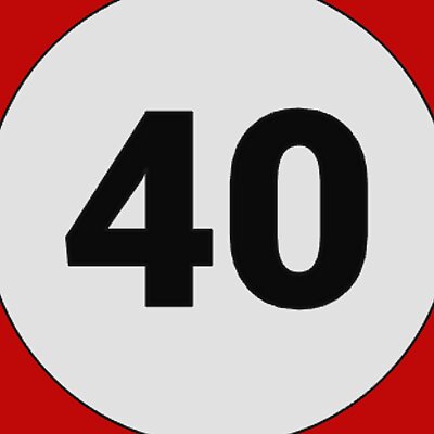 40er Schild