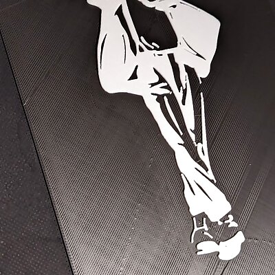 Michael Jackson silhouette Wall Art Protrude Version