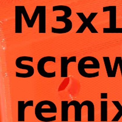 MK3S X tensioner M3x12 screw