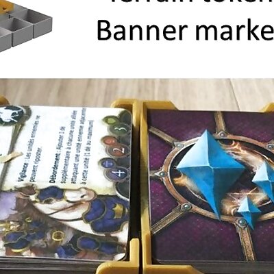 Battlelore Organizer  Command Deployment card Terrain tokens Banner markers