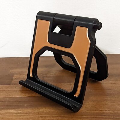 adjustable tablet  phone stand pushbutton printinplace