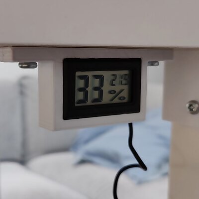Thermometer  Hygrometer bracket for Prusa Ikea Lack enclosure