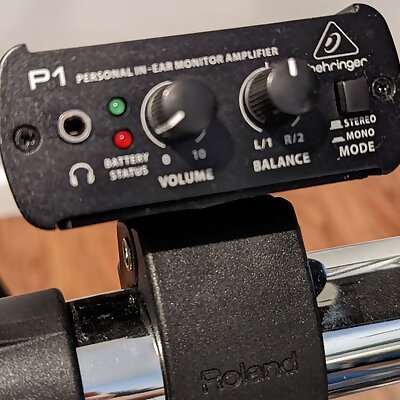 Behringer POWERPLAY P1 Personal InEar Monitor IEM Drum Rack Mount Adapter