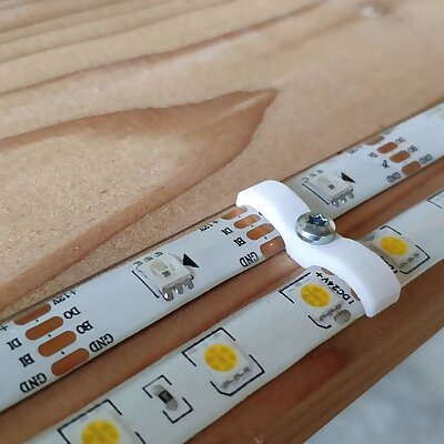 Mounting clip for waterproof LED strips