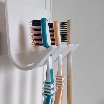 3teiliger Zahnbürsten Halter für 3 Zahnbürsten  3piece toothbrush holder for 3 toothbrushes
