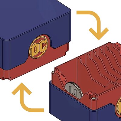 Compact DC Deck Building Game Case