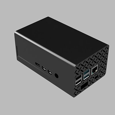 Raspberry Pi 4B Case with Noctua NFA4x20 5V Fan
