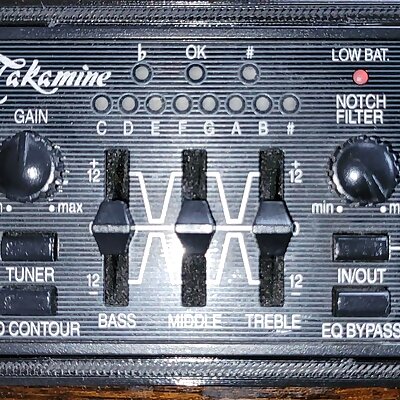 Takamine TK4NT Acoustic Guitar Preamp Replacement Housing