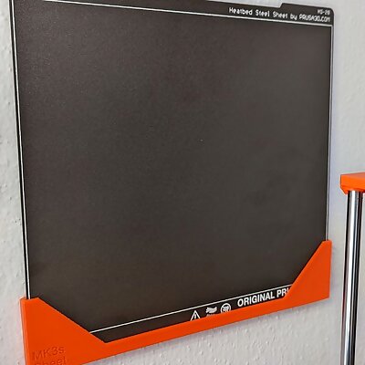 Spare steel sheet holder wall mount for adhesive strips