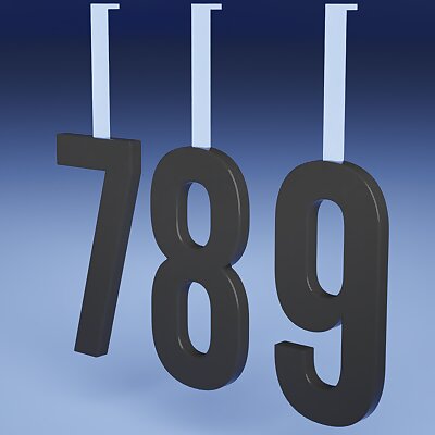 Hanging House Numbers