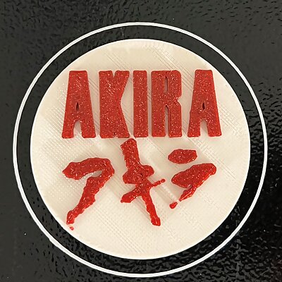 Akira magnet  badge