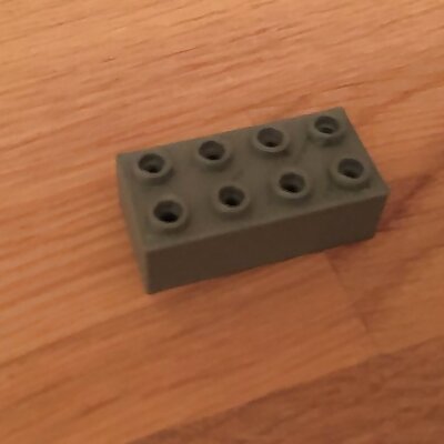 Lego 2x4 Brick with hollow studs