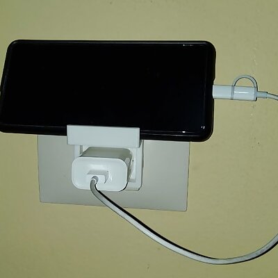 Phone folding shelf for charger