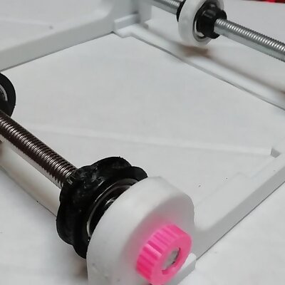 filament spool holder  radial bearings fine adjustment