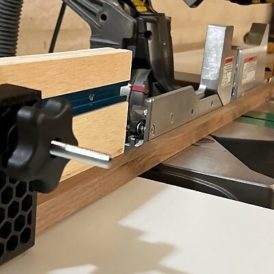 Stop block for miter saw station