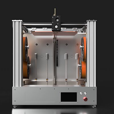 CrazyCreatorCube  Tool Changer with Remote Drives and Extruder